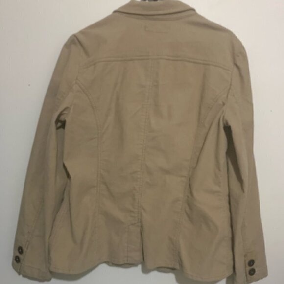 Levi Strauss Signature Womens Tan Corduroy Button Blazer Jacket Size XL - Picture 9 of 9